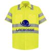 Men's High Visibility Safety Short Sleeve Work Shirt Thumbnail