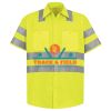 Men's High Visibility Safety Short Sleeve Work Shirt Thumbnail