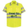 Men's High Visibility Safety Short Sleeve Work Shirt Thumbnail