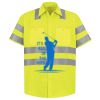 Men's High Visibility Safety Short Sleeve Work Shirt Thumbnail