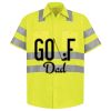 Men's High Visibility Safety Short Sleeve Work Shirt Thumbnail