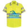 Men's High Visibility Safety Short Sleeve Work Shirt Thumbnail
