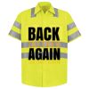 Men's High Visibility Safety Short Sleeve Work Shirt Thumbnail