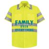 Men's High Visibility Safety Short Sleeve Work Shirt Thumbnail