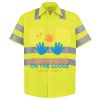 Men's High Visibility Safety Short Sleeve Work Shirt Thumbnail
