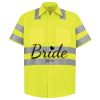 Men's High Visibility Safety Short Sleeve Work Shirt Thumbnail