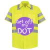 Men's High Visibility Safety Short Sleeve Work Shirt Thumbnail