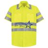Men's High Visibility Safety Short Sleeve Work Shirt Thumbnail