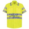 Men's High Visibility Safety Short Sleeve Work Shirt Thumbnail