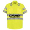 Men's High Visibility Safety Short Sleeve Work Shirt Thumbnail