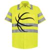 Men's High Visibility Safety Short Sleeve Work Shirt Thumbnail