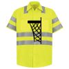 Men's High Visibility Safety Short Sleeve Work Shirt Thumbnail
