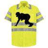 Men's High Visibility Safety Short Sleeve Work Shirt Thumbnail