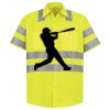 Men's High Visibility Safety Short Sleeve Work Shirt Thumbnail