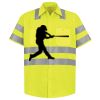 Men's High Visibility Safety Short Sleeve Work Shirt Thumbnail