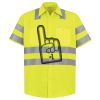 Men's High Visibility Safety Short Sleeve Work Shirt Thumbnail