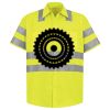 Men's High Visibility Safety Short Sleeve Work Shirt Thumbnail