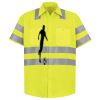 Men's High Visibility Safety Short Sleeve Work Shirt Thumbnail