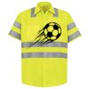 Men's High Visibility Safety Short Sleeve Work Shirt Thumbnail