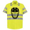 Men's High Visibility Safety Short Sleeve Work Shirt Thumbnail