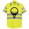 Men's High Visibility Safety Short Sleeve Work Shirt Thumbnail