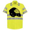 Men's High Visibility Safety Short Sleeve Work Shirt Thumbnail