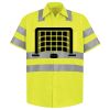 Men's High Visibility Safety Short Sleeve Work Shirt Thumbnail