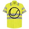 Men's High Visibility Safety Short Sleeve Work Shirt Thumbnail