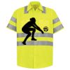 Men's High Visibility Safety Short Sleeve Work Shirt Thumbnail