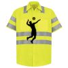 Men's High Visibility Safety Short Sleeve Work Shirt Thumbnail
