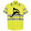 Men's High Visibility Safety Short Sleeve Work Shirt Thumbnail