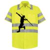 Men's High Visibility Safety Short Sleeve Work Shirt Thumbnail