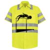 Men's High Visibility Safety Short Sleeve Work Shirt Thumbnail