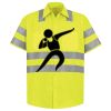 Men's High Visibility Safety Short Sleeve Work Shirt Thumbnail