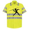Men's High Visibility Safety Short Sleeve Work Shirt Thumbnail