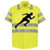 Men's High Visibility Safety Short Sleeve Work Shirt Thumbnail