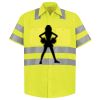 Men's High Visibility Safety Short Sleeve Work Shirt Thumbnail