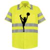 Men's High Visibility Safety Short Sleeve Work Shirt Thumbnail