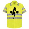 Men's High Visibility Safety Short Sleeve Work Shirt Thumbnail