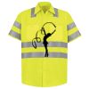 Men's High Visibility Safety Short Sleeve Work Shirt Thumbnail