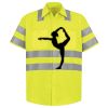 Men's High Visibility Safety Short Sleeve Work Shirt Thumbnail