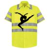 Men's High Visibility Safety Short Sleeve Work Shirt Thumbnail