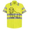 Men's High Visibility Safety Short Sleeve Work Shirt Thumbnail