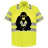 Men's High Visibility Safety Short Sleeve Work Shirt Thumbnail