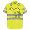 Men's High Visibility Safety Short Sleeve Work Shirt Thumbnail