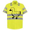 Men's High Visibility Safety Short Sleeve Work Shirt Thumbnail