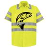 Men's High Visibility Safety Short Sleeve Work Shirt Thumbnail