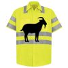 Men's High Visibility Safety Short Sleeve Work Shirt Thumbnail
