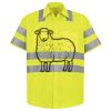 Men's High Visibility Safety Short Sleeve Work Shirt Thumbnail