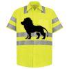 Men's High Visibility Safety Short Sleeve Work Shirt Thumbnail